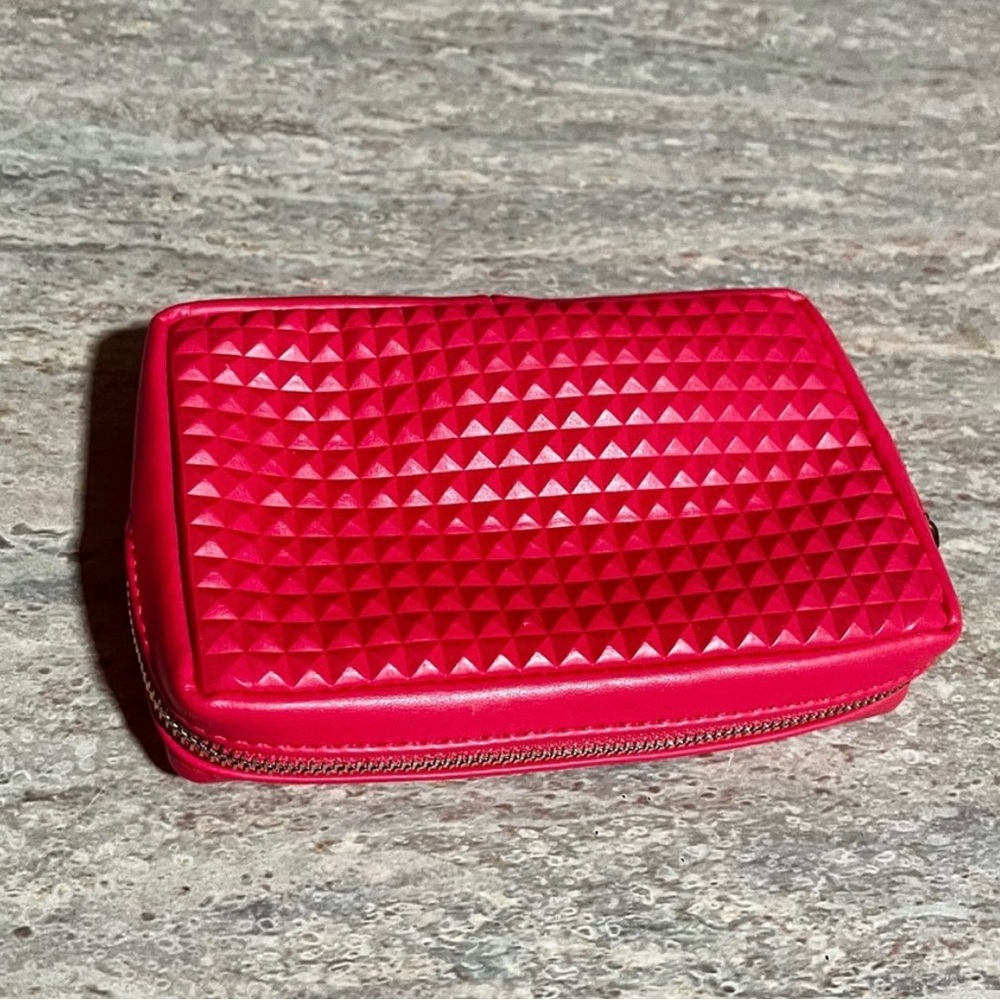 Valentine Studded Red Cosmetic Bag